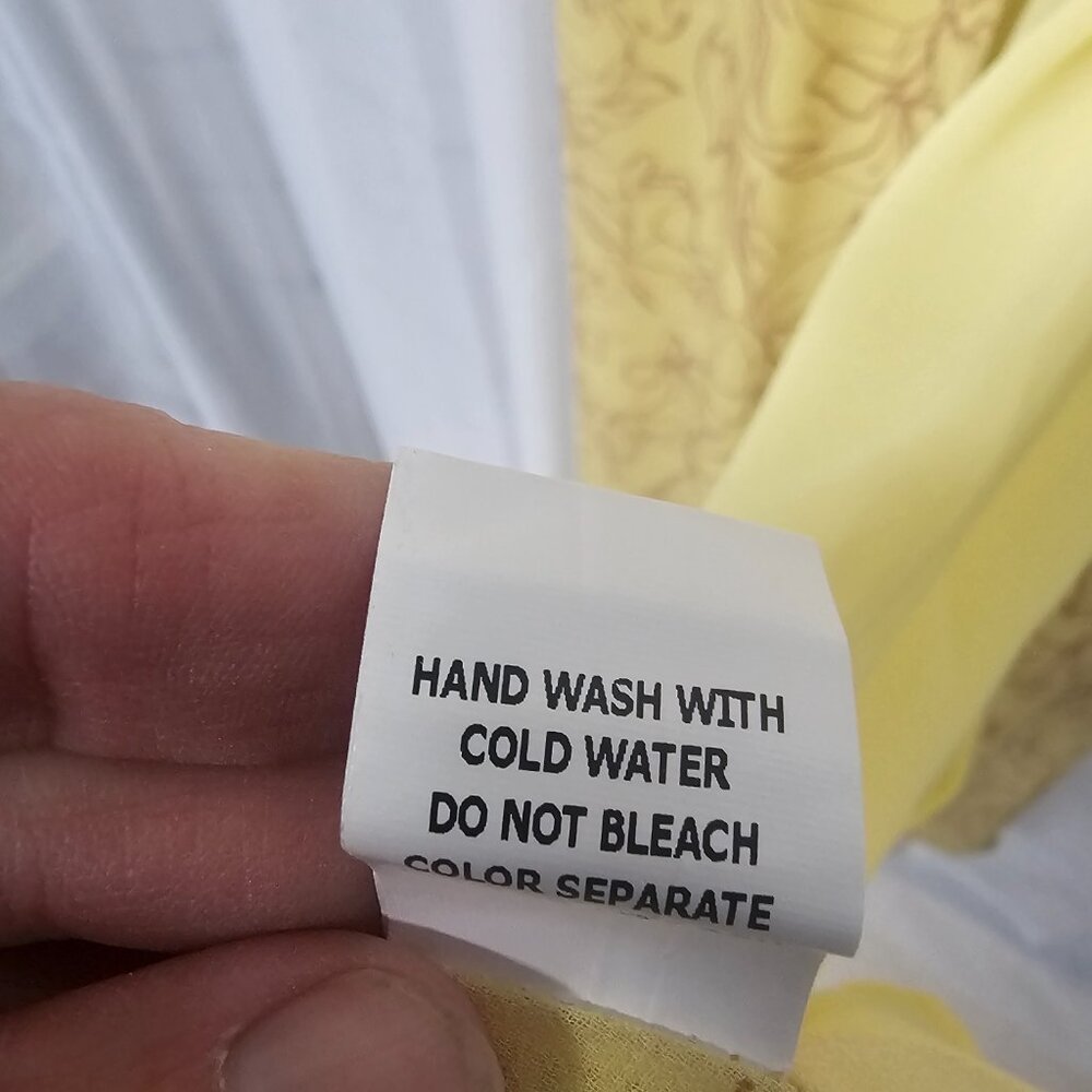 Honey Punch Dress Yellow Maxi Wrap Boho Cottage M - Picture 8 of 9